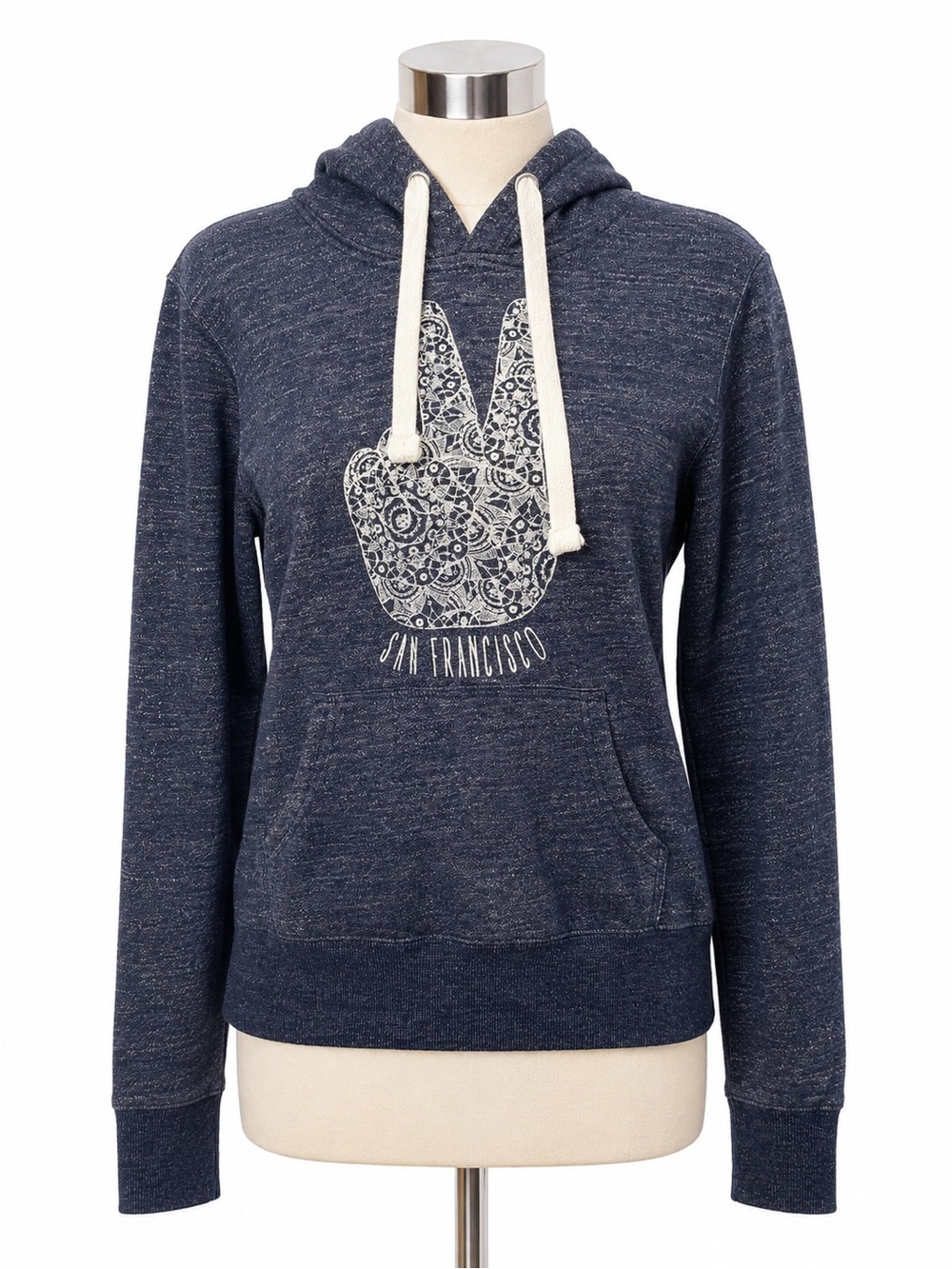 1997 City Wear No. 415 San Francisco Peace Sign Hoodie Large